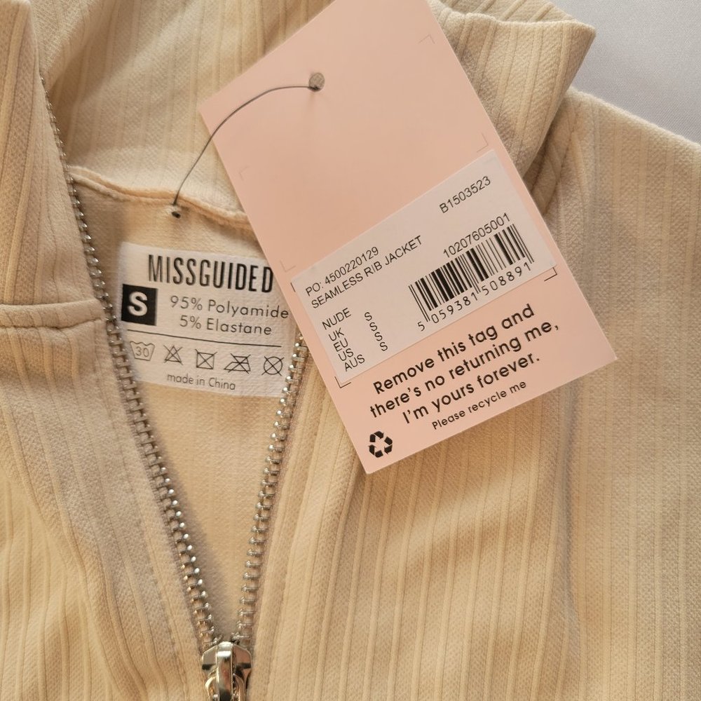 Missguided Seamless Rib Jacket - Picture 12 of 12
